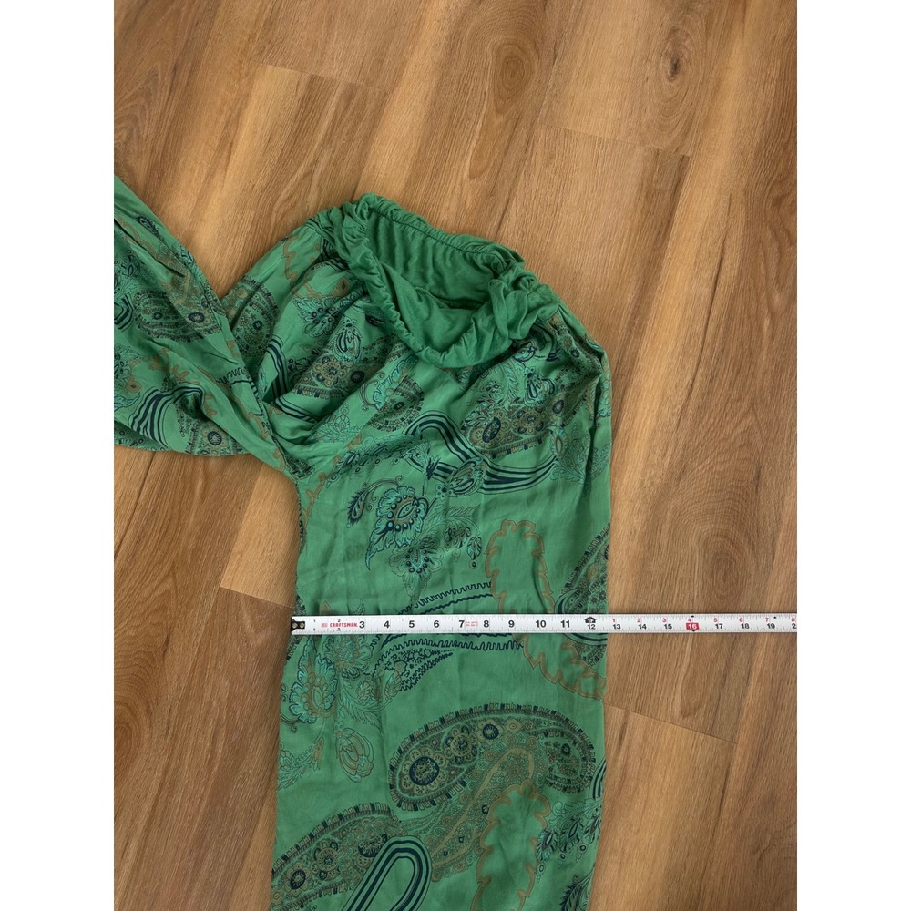 Italy Paisley Harem Pants Smocked Waist Boho wideleg hippie festival one size - Picture 8 of 8